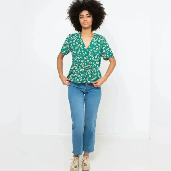 CAMAIEU Green Floral Blouse - Picture 6 of 6